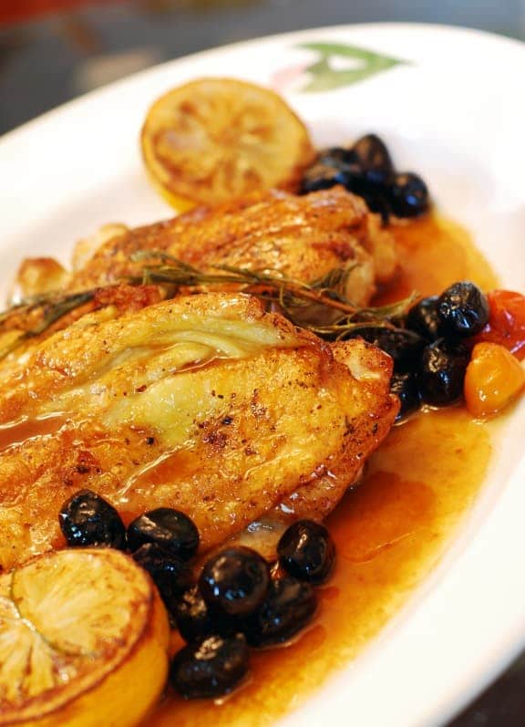 Image of Pan Roasted Mediterranean Chicken, Chefs Pencil