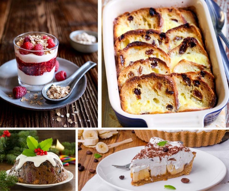 Traditional British Desserts Puddings Christmas Pudding With Hard Traditional British Desserts Puddings Christmas Pudding With Hard
