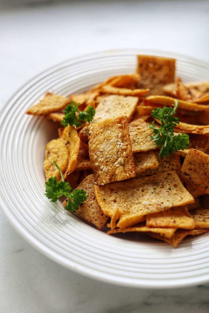 3-Ingredient Crispy Lentil Chips