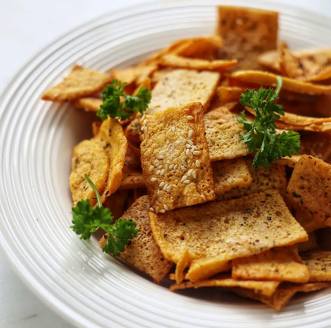 3-Ingredient Crispy Lentil Chips