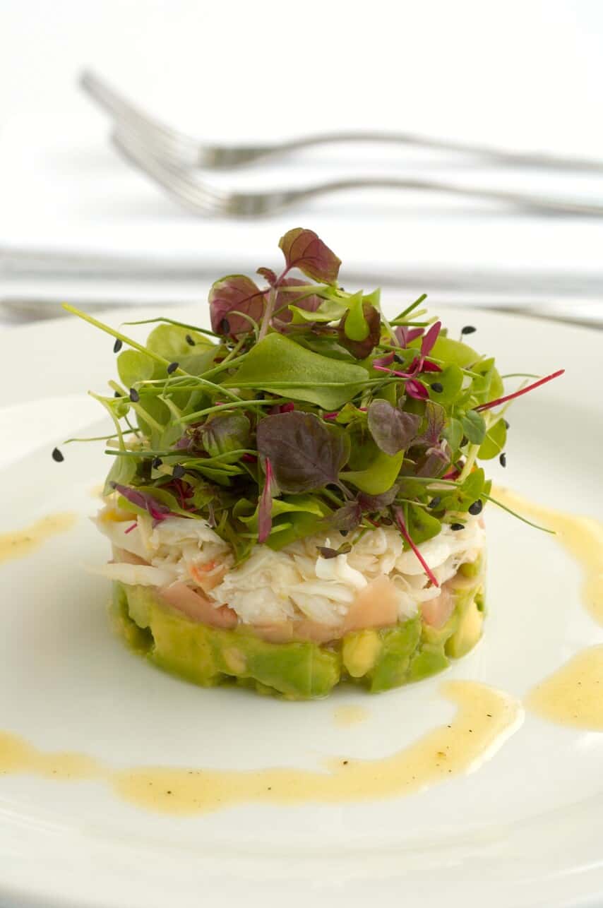 Avocado and Crab Stack Salad