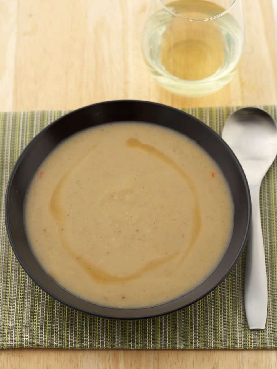 Eggplant, Miso and Chilli Soup