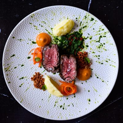Beef Sous Vide with Pepper Cream