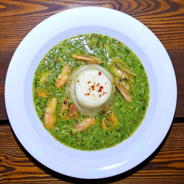 Akple with Okra Soup