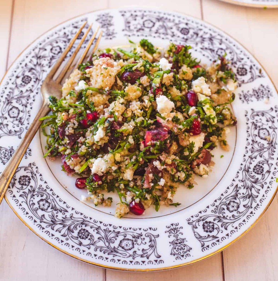 Bulgur Salad w Herbs and Blood Oranges