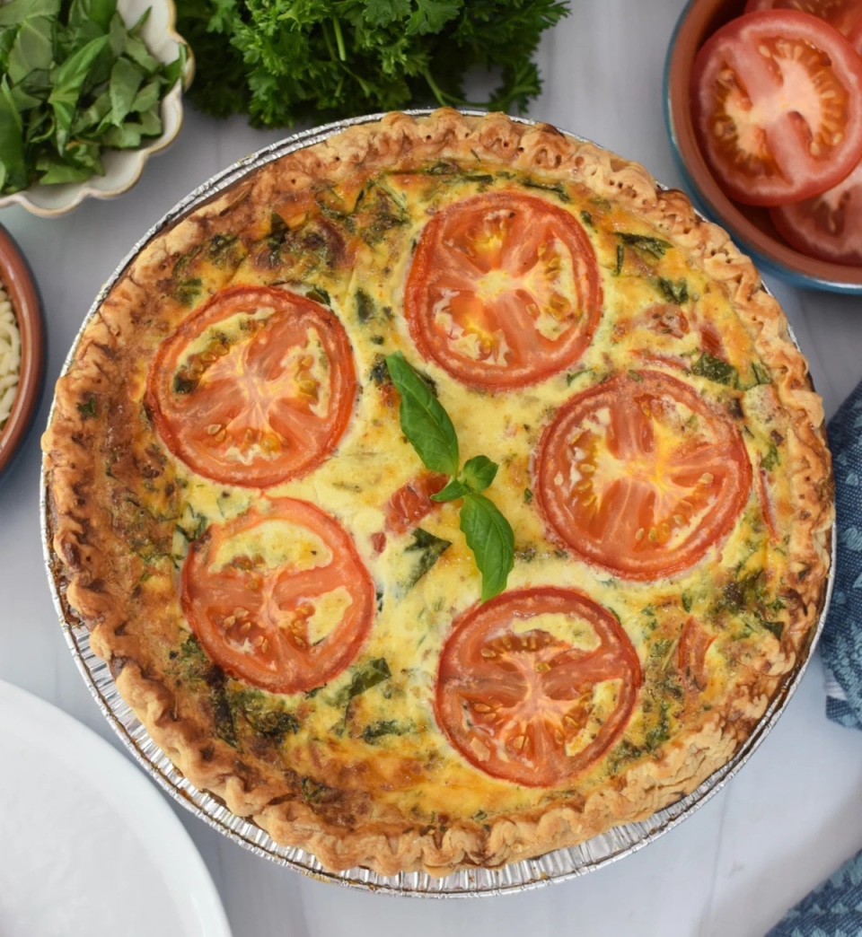 Caprese Quiche Lorraine