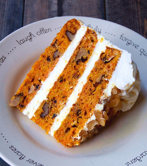 Carrot Cake with Mascarpone & Orange Zest