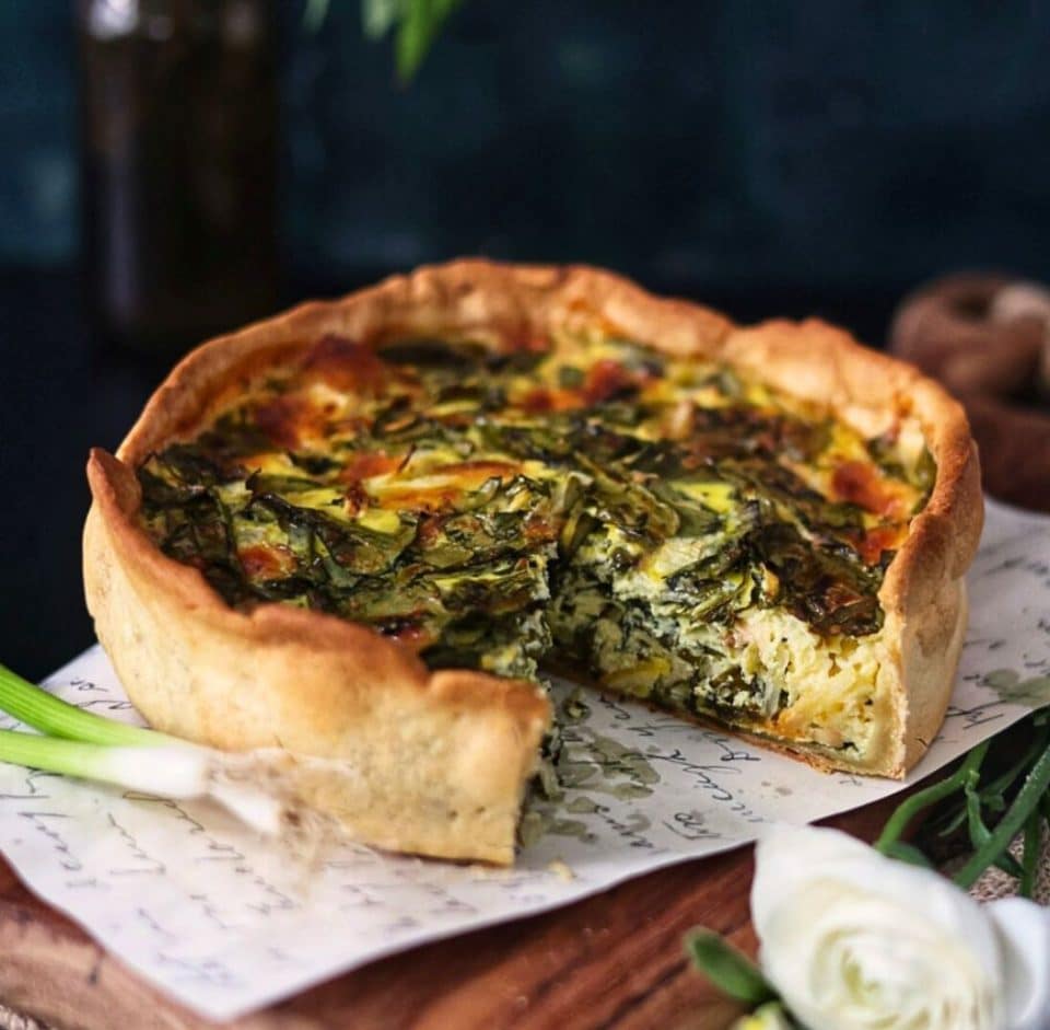 Cheese and Spinach Quiche