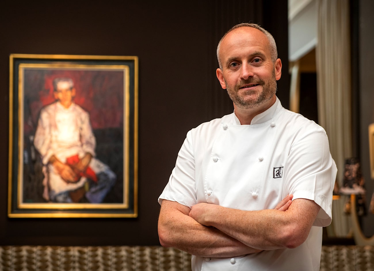 Head Chef Stevie McLaughlin, at the Andrew Fairlie restaurant at Gleneagles