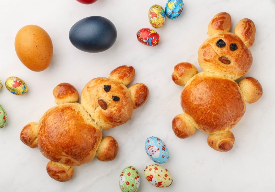 Greek Easter Bunny Bread
