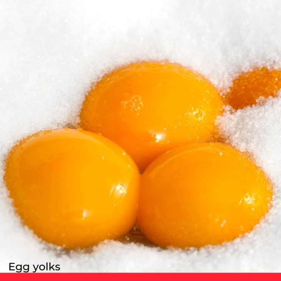 Egg yolks