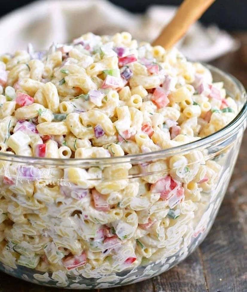 Ensalada de Coditos (Elbow pasta salad with mayo and tuna)