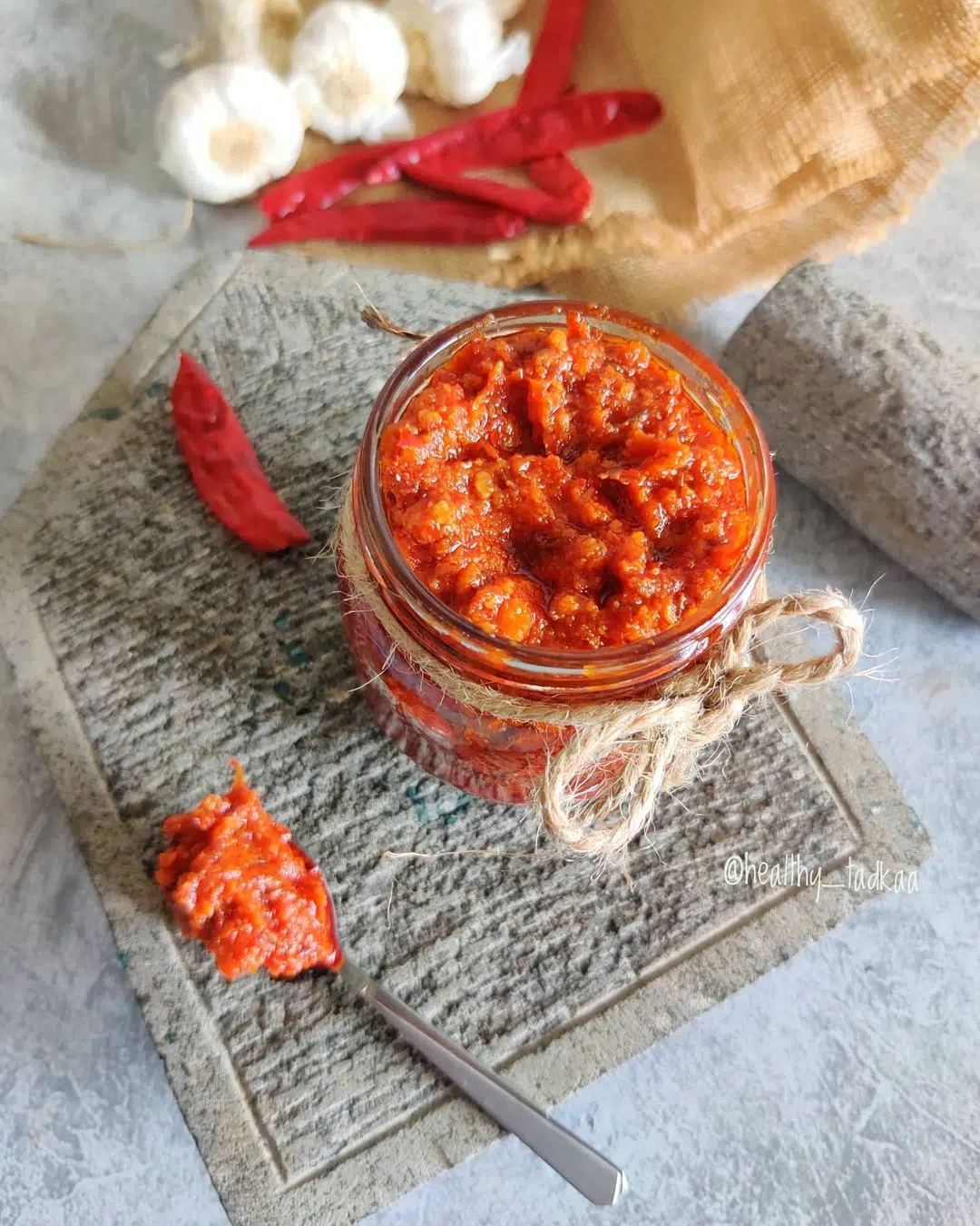 Garlic and Chili Chutney