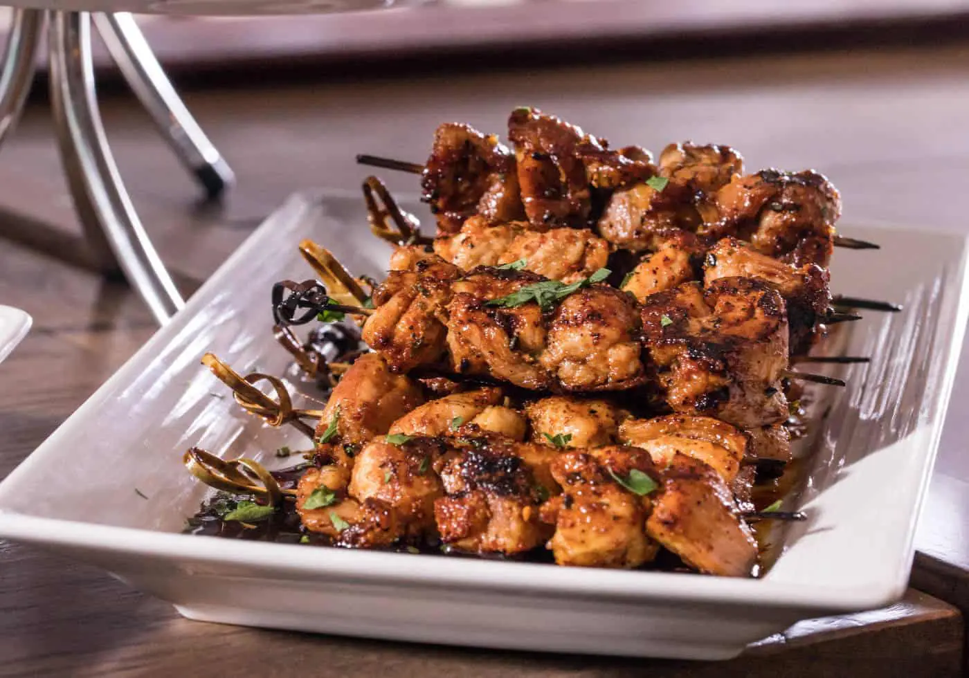 Grilled Chicken Thigh Skewers by Chef Rick Gresh