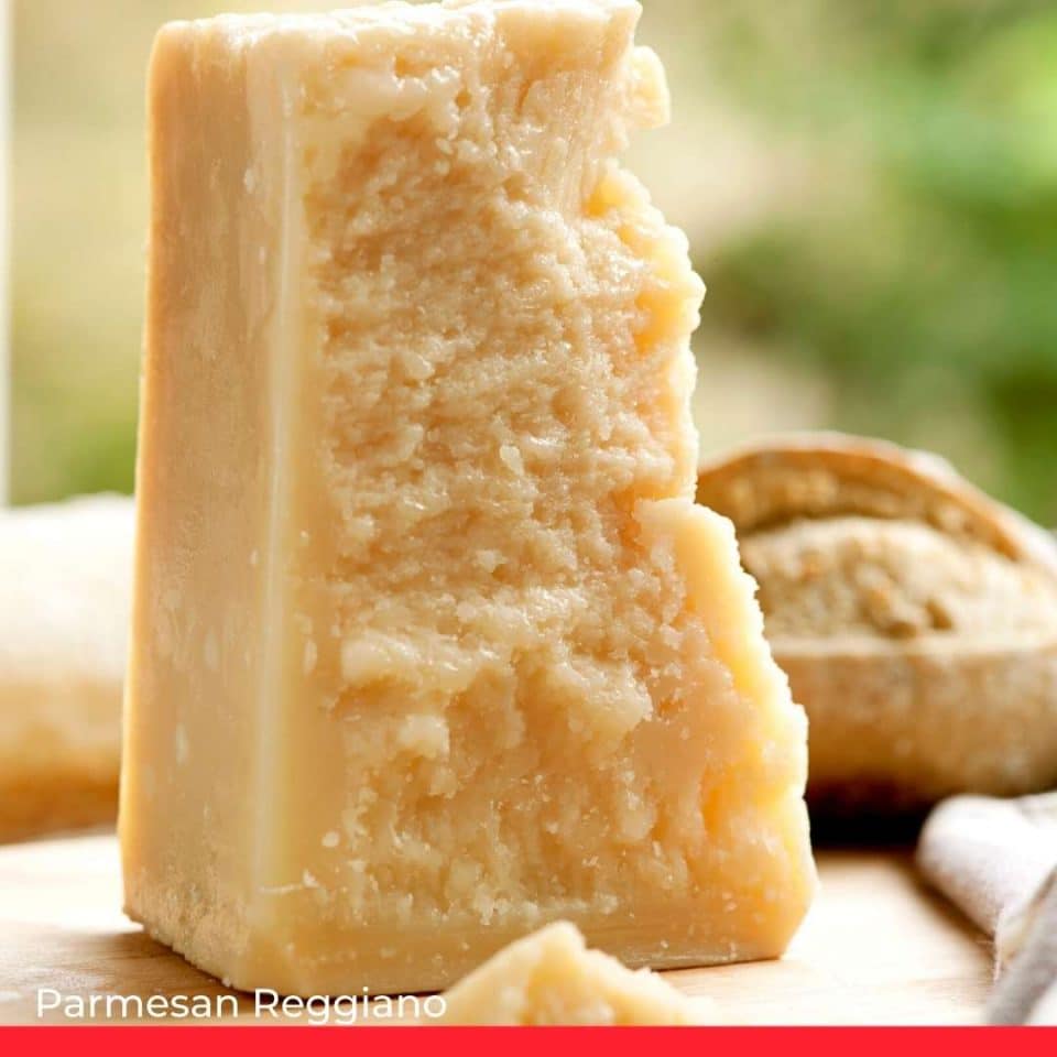 Italian Parmesan Reggiano, Grana Padano, or Asiago