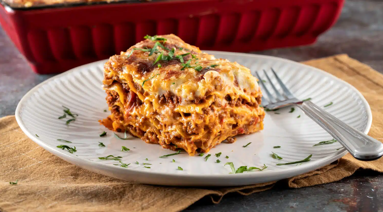 Mediterranean Spiced Beef Lasagna