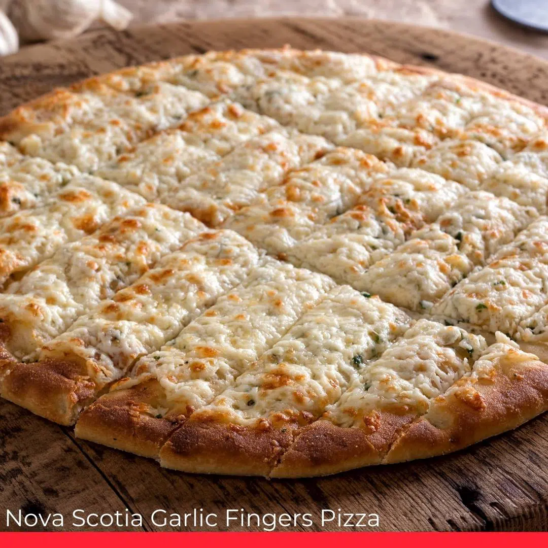 Nova Scotia Garlic Fingers Pizza