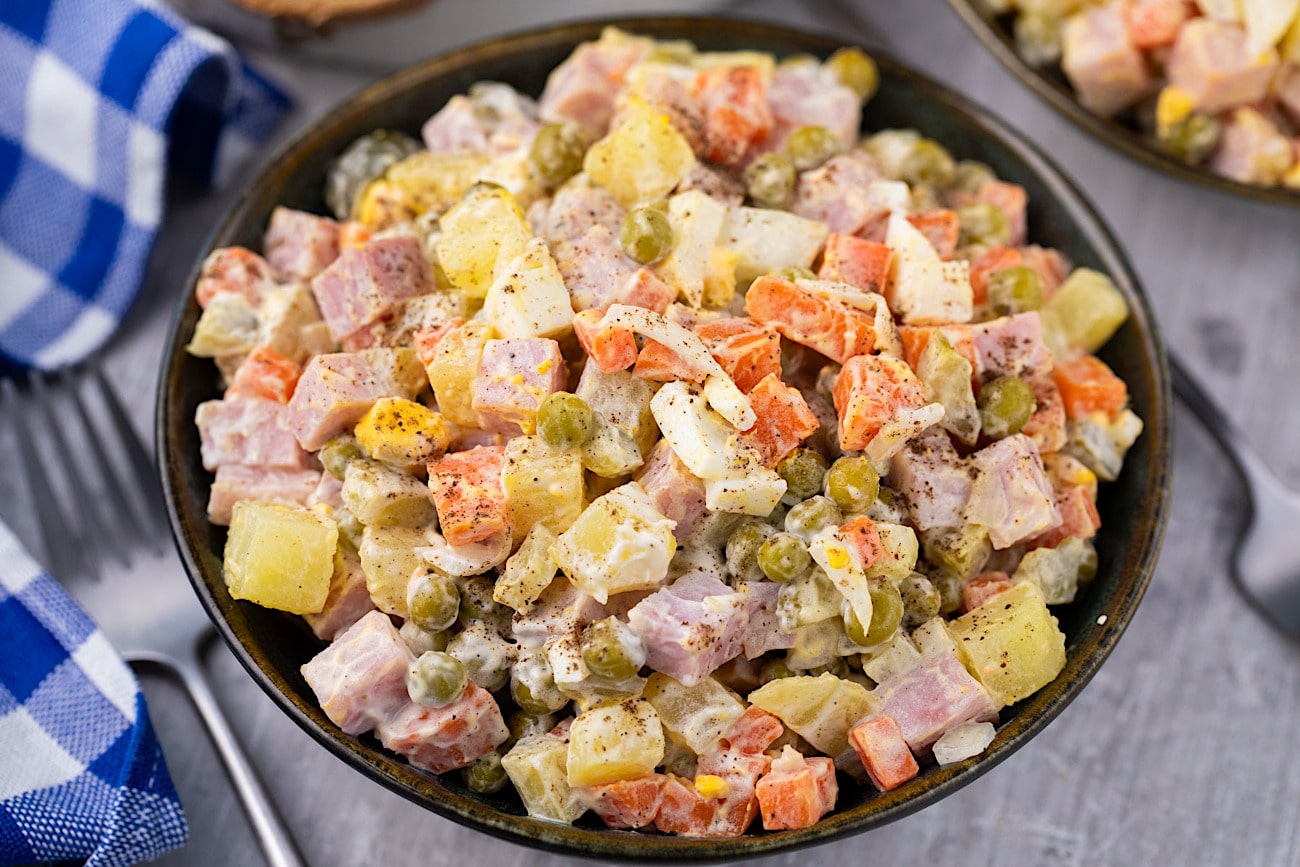Traditional Olivier (Olivye) Salad