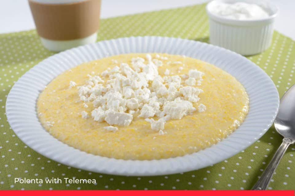 Polenta with Telemea