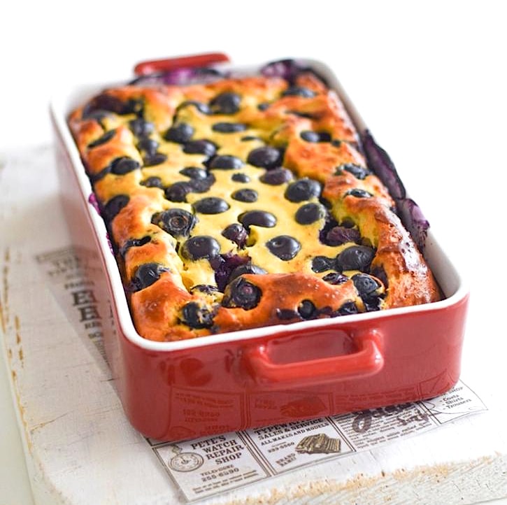 Protein Pudding with Cottage Cheese and Blueberries
