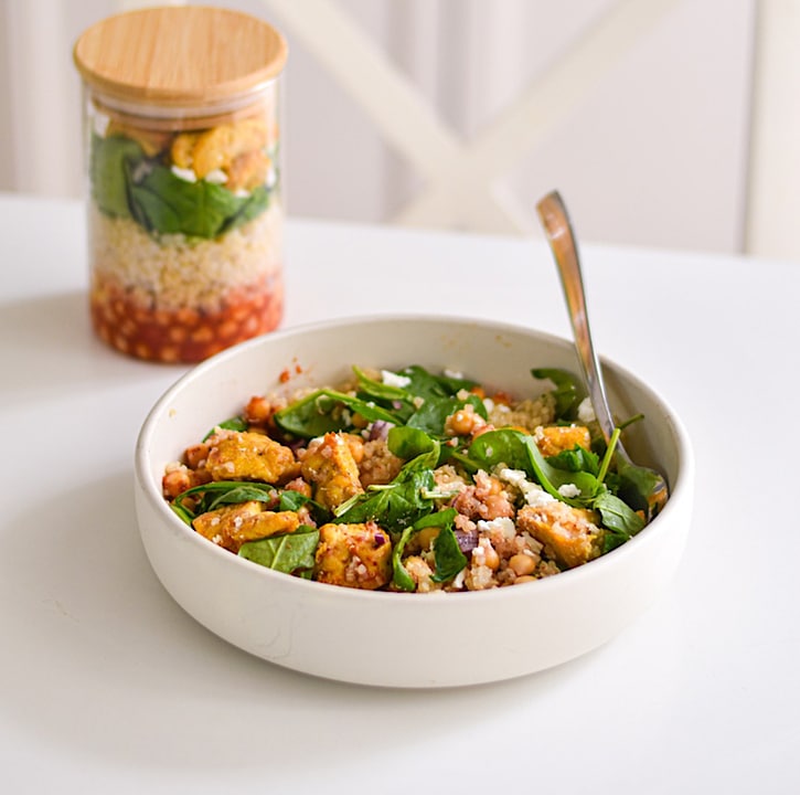 Protein Salad with Chicken and Chickpeas