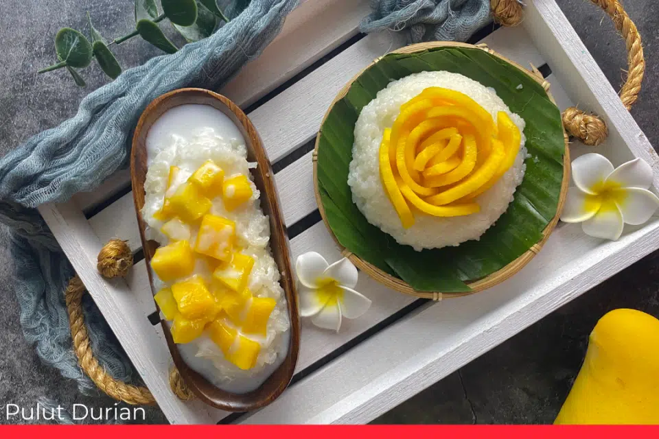 Pulut Durian (durian sticky rice)