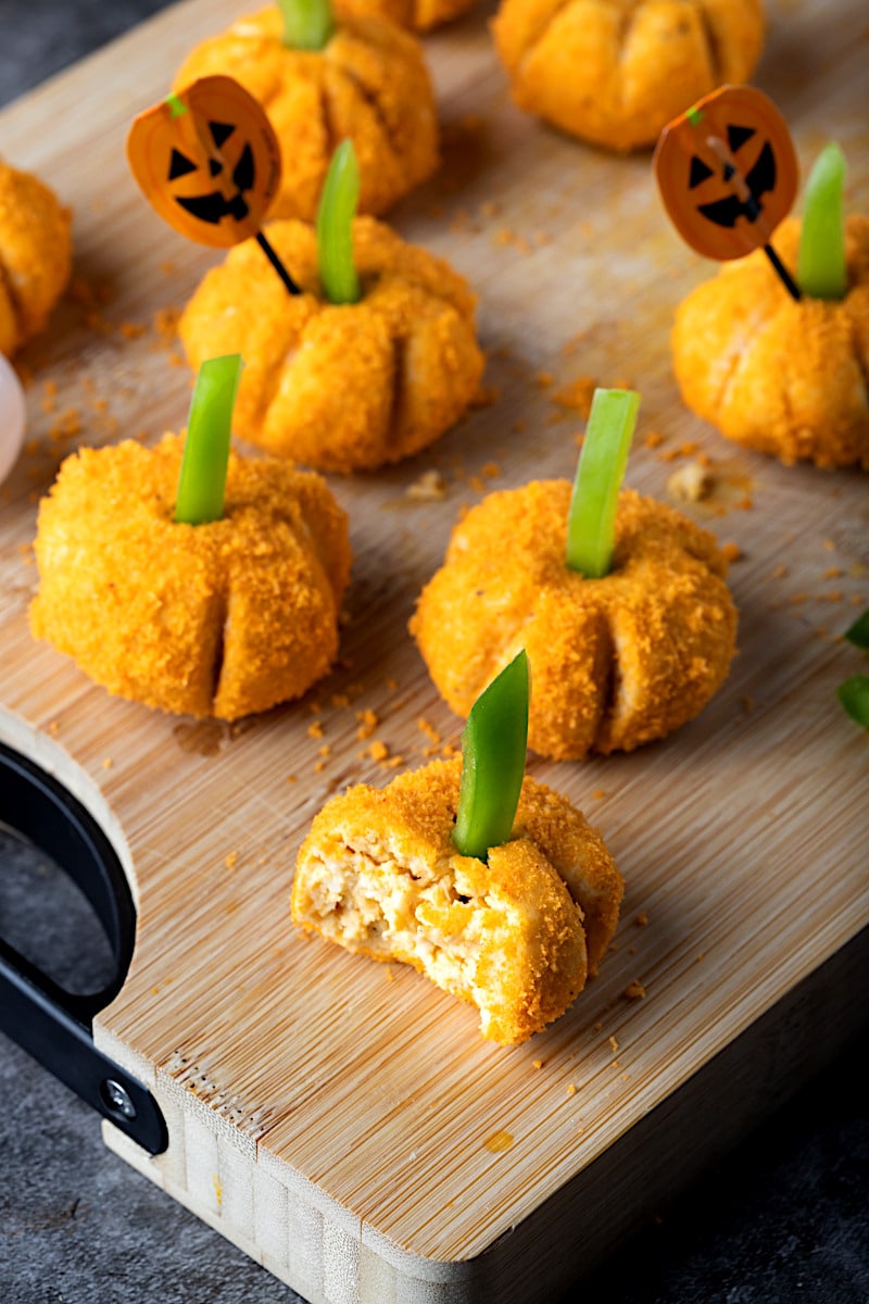 Halloween Pumpkin Cheese Balls