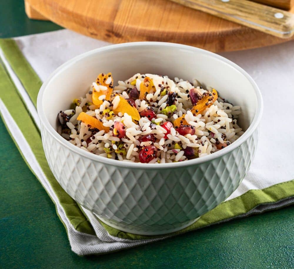 Black Quinoa and Rice Salad with Fruits & Nuts - Chef's Pencil