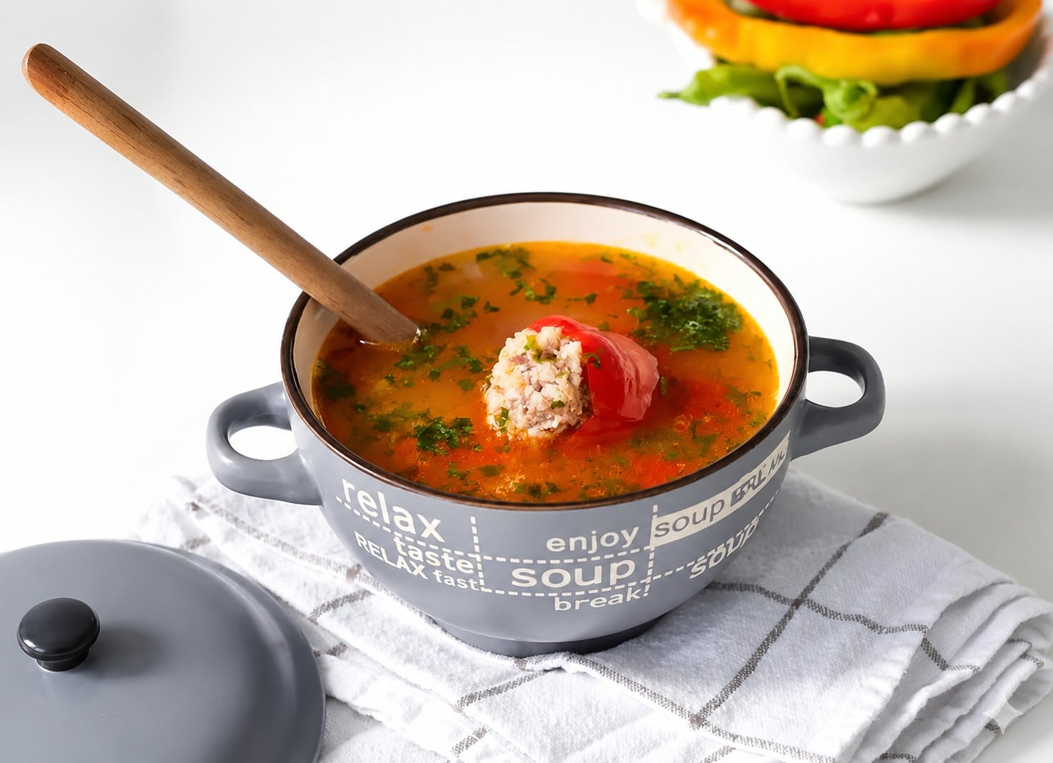 Romanian Stuffed Pepper Soup