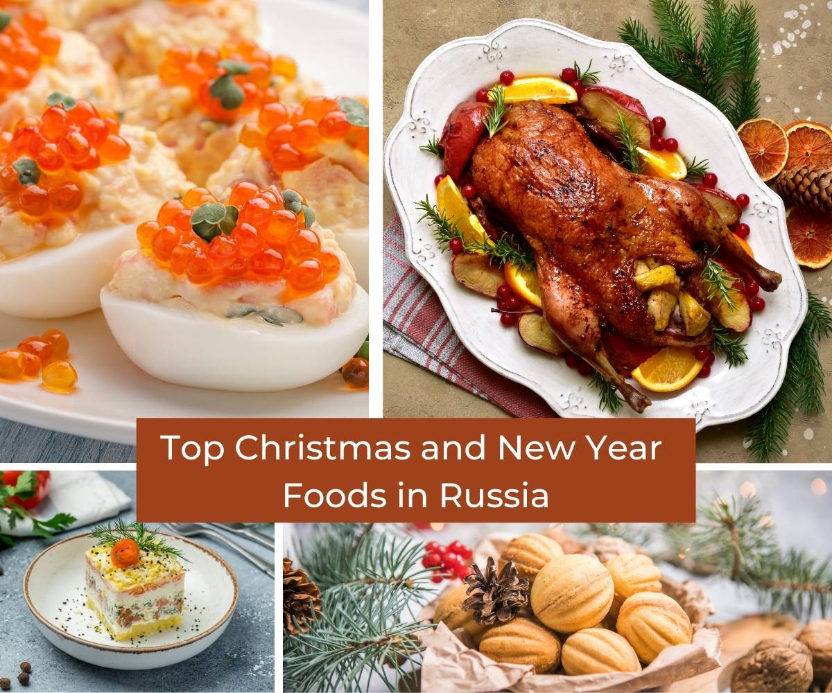 Top Christmas and New Year Foods in Russia