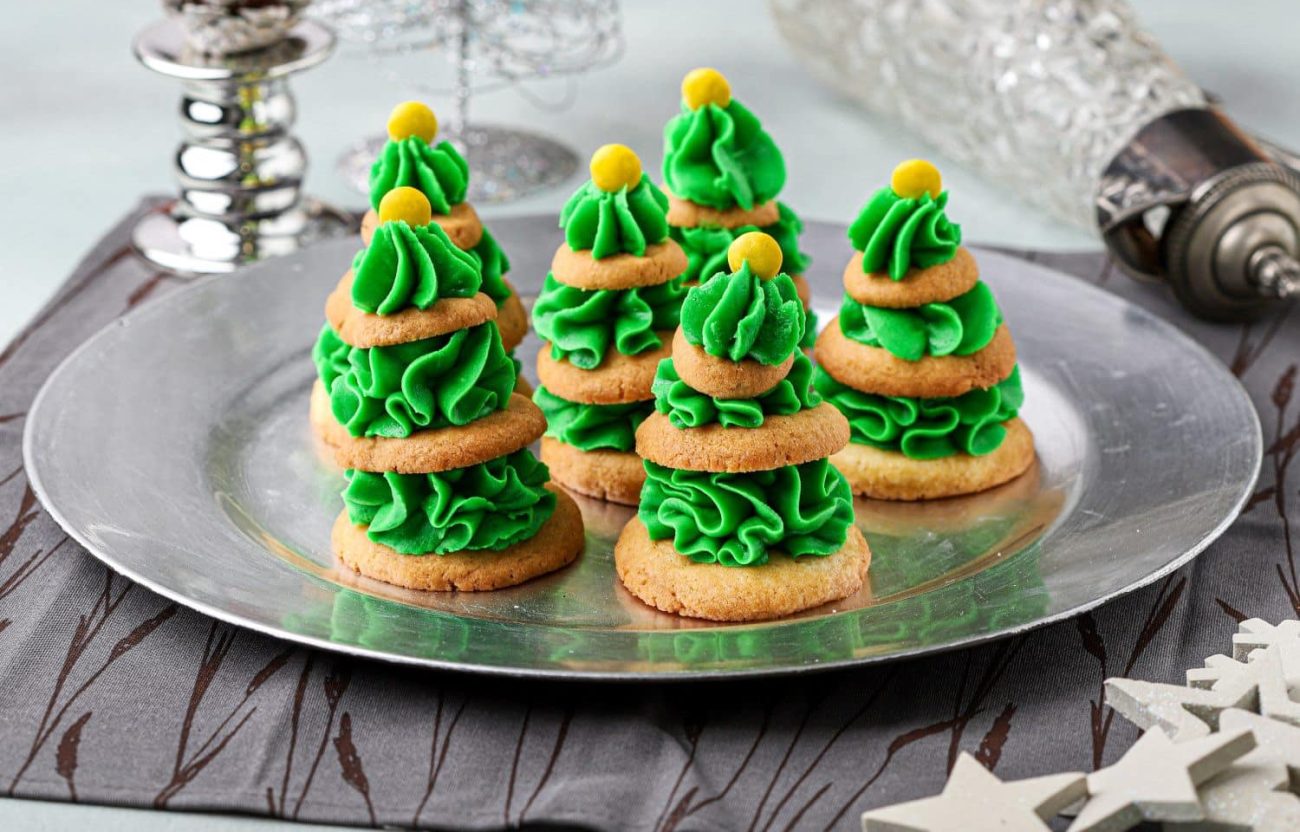 Homemade Christmas Tree Cookies with Vanilla