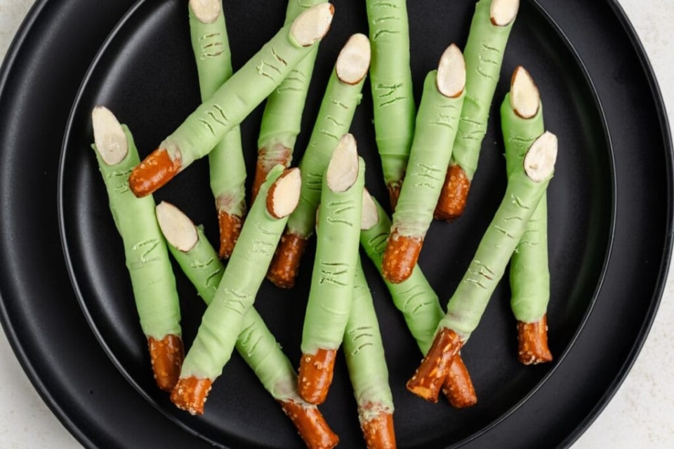 Witch Finger Pretzels