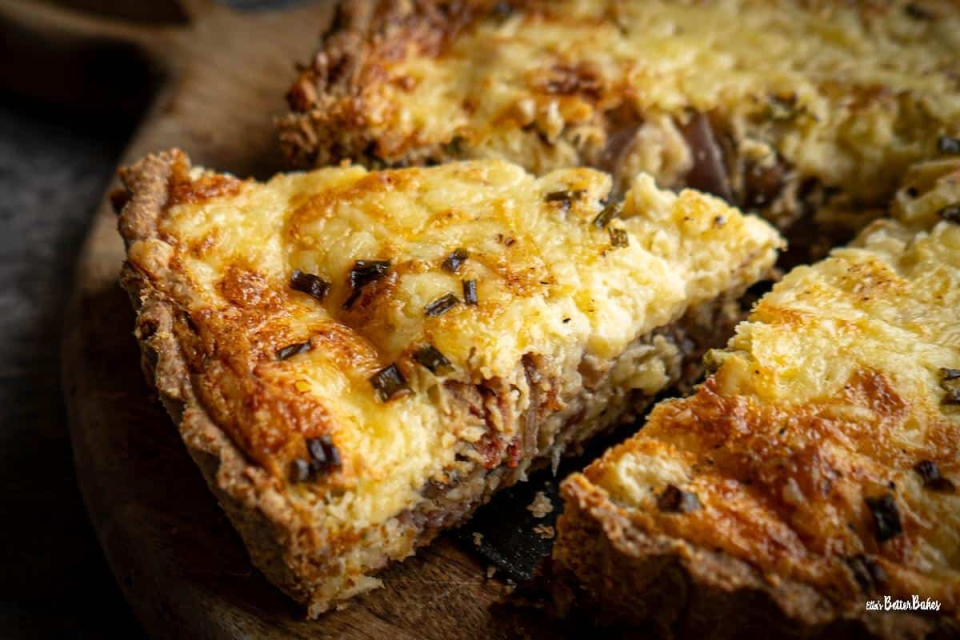Bacon and Mushroom Quiche