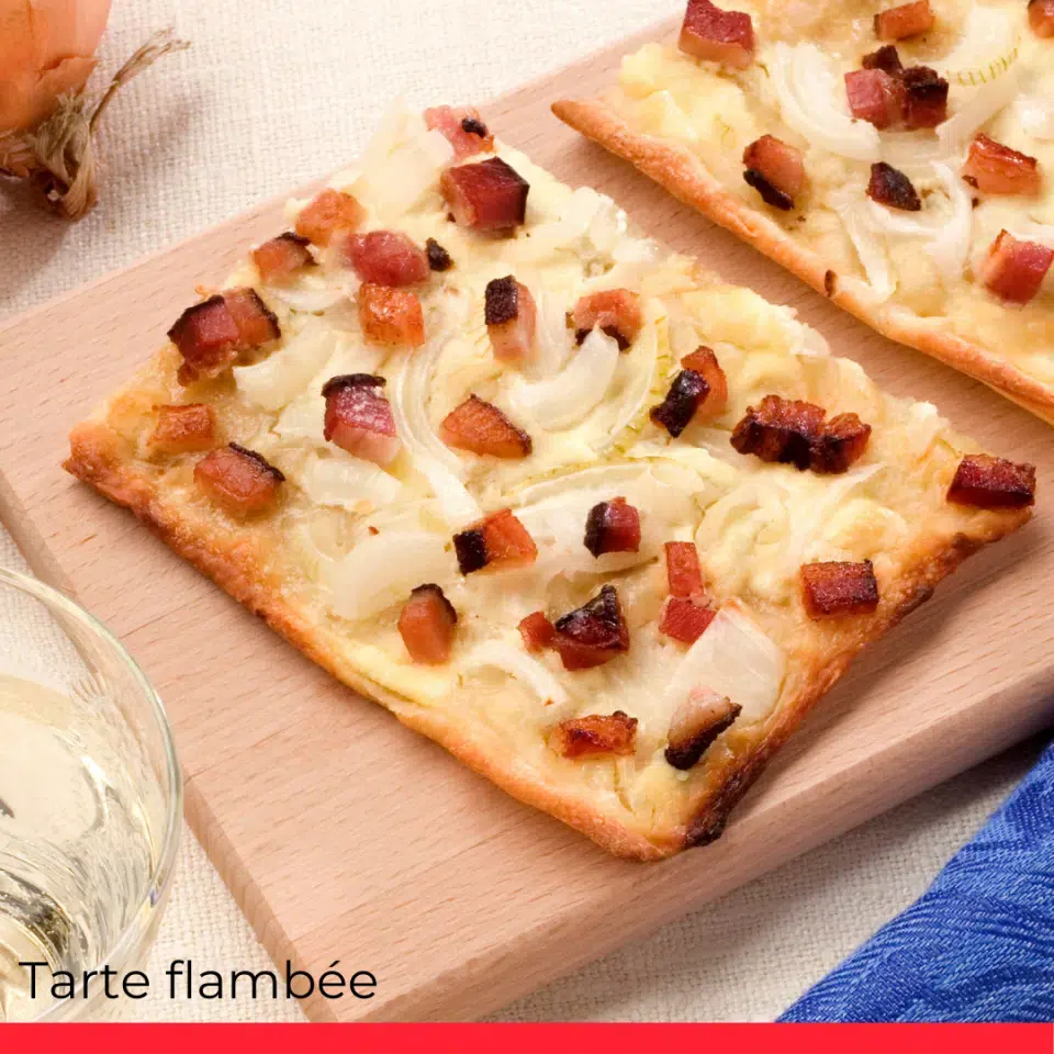 Flammeküche, aka Tarte flambée