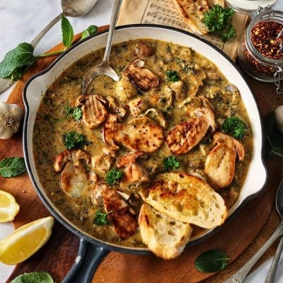 Mushroom Stew With B chamel Sauce Chef s Pencil Mushroom Stew With B chamel Sauce Chef s Pencil