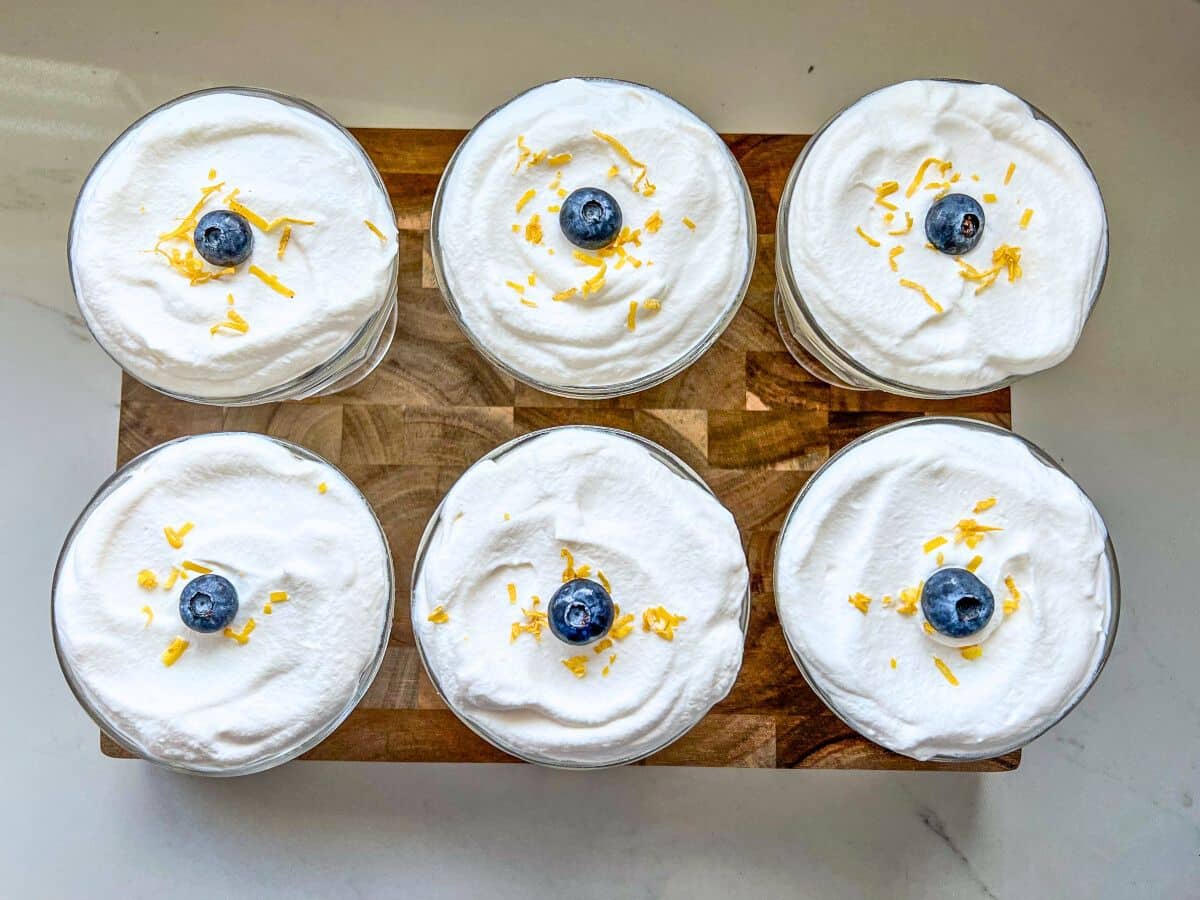 lemon blueberry cups