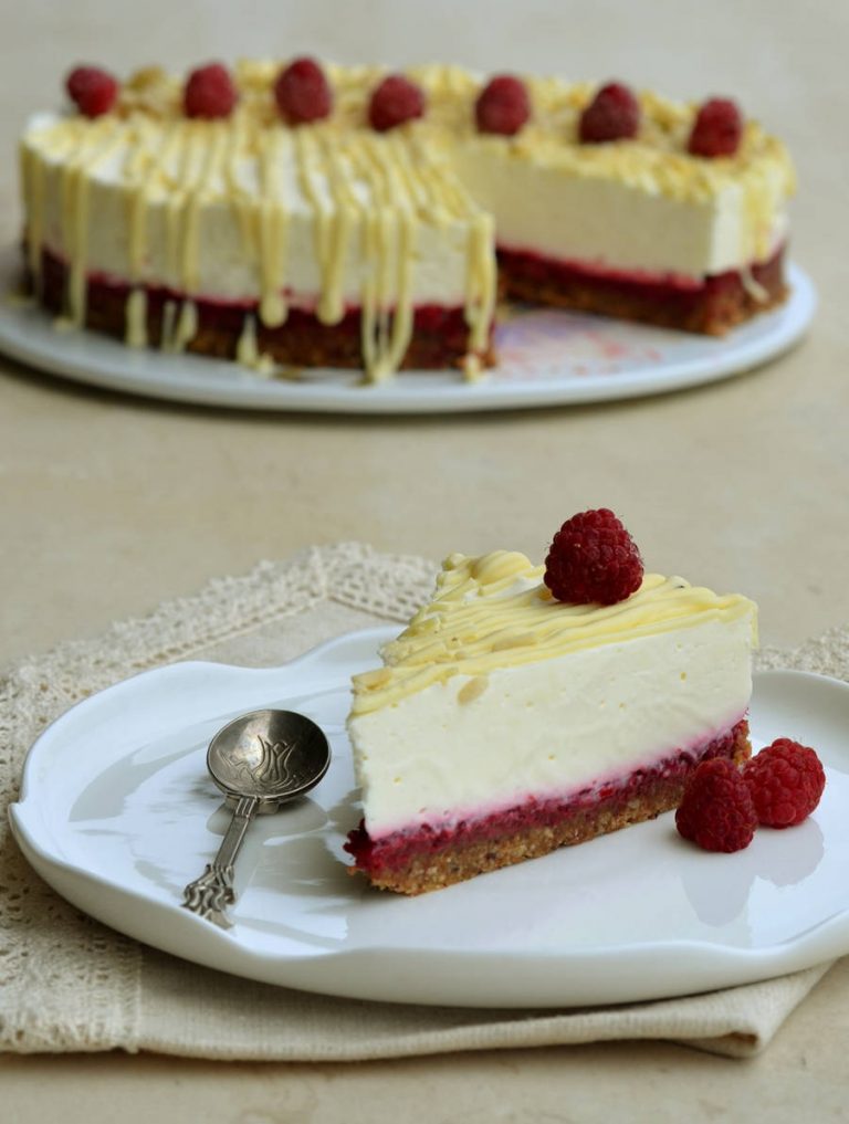 No Bake Raspberry & Pistachio Cheesecake - Chef's Pencil